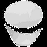 Салатник «Кунстверк» фарфор 140мл ,H=60,L=115,B=95мм белый