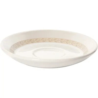 Блюдце «Антуанетт» фарфор D=15/5,H=2см белый,олив., изображение 2