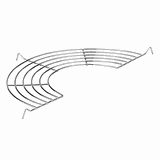 Подставка сталь D=330,H=5мм металлич.