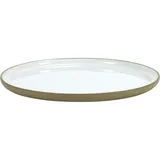 Тарелка «Даск» керамика D=24,H=1см белый,серый