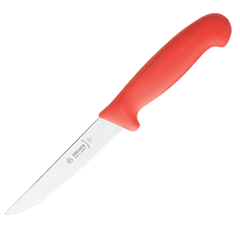 Нож для обвалки мяса сталь нерж.,пластик ,L=280/150,B=24мм красный,металлич.