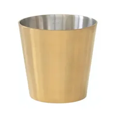 Container for snacks  stainless steel, brass  330 ml  D=85, H=85mm  brass, metal.