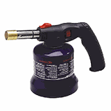 Горелка для карамели сталь,пластик ,H=18,L=23,B=10,5см синий,черный