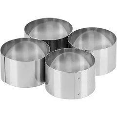 Кольцо кондитерское (набор)[4шт] сталь нерж. D=65,H=40мм