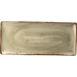 Блюдо «Краф Грин» прямоугольное фарфор ,H=23,L=370,B=160мм зелен.