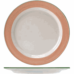 Plate “Rio Pink” small  porcelain  D=200, H=15mm  white, pink.