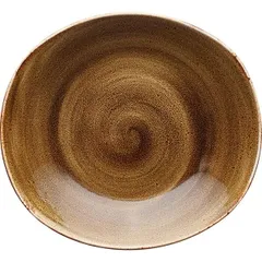 Тарелка глубокая «Крафт Браун» фарфор 0,5л ,H=35,L=210,B=195мм коричнев.