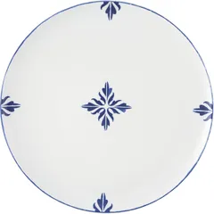 Small plate  porcelain  D=28cm  white, blue