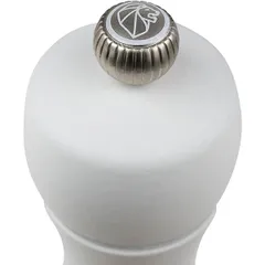 Мельница для соли «Таити» металлический механизм бук ,H=20см белый, изображение 4