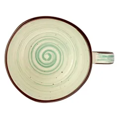 Чашка кофейная «Пастораль» фарфор 250мл зелен., изображение 3