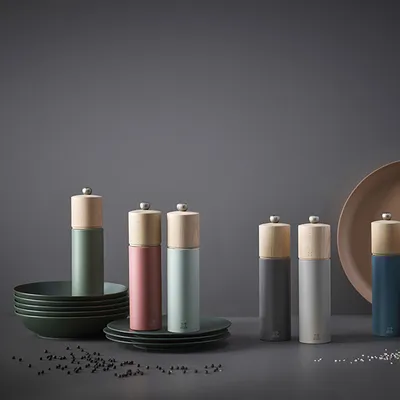 Мельница для соли «Бореал» с металлическим механизмом бук ,H=21см св.зелен., изображение 10