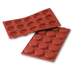 Baking pan “Flan” [15 cells] silicone D=50,H=14mm