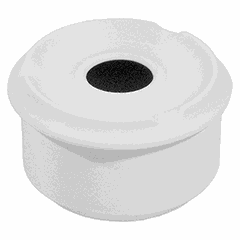 Пепельница фарфор D=10,H=6см белый
