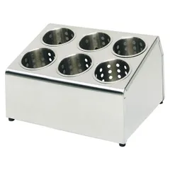 Подставка для столовых приборов без емкостей сталь D=10,5,H=19,5,L=37,5,B=29,5см металлич.