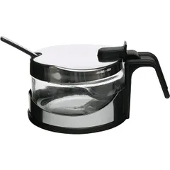 Сахарница стекло,сталь нерж., изображение 2