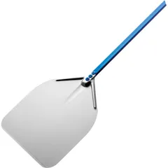 Square pizza shovel “Azzurra”  anodized aluminum , L=45/166, B=45cm  blue