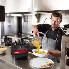 Блендер проф.кухон. «Вайта Преп 3» 1.2Квт тритан 2л ,H=51,L=22,9,B=20,3см черный,красный, изображение 2