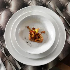 Салатник «Спайро» фарфор 0,6л D=20,H=4см белый, изображение 4