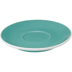 Saucer “Tulip”  porcelain  D=14cm  turquoise.