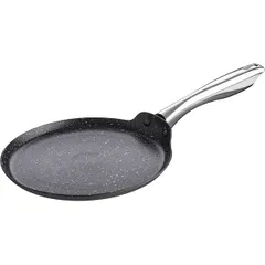 Сковорода для блинов «Уитфорд» алюм.литой,сталь нерж. 450мл D=220,H=15мм черный,металлич.