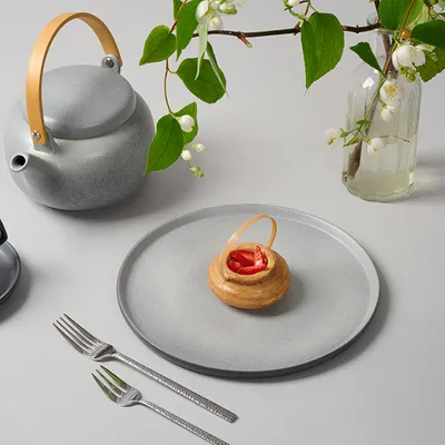 Чайник заварочный «Сейко» фарфор 1,05л ,H=10,B=15см серый, изображение 8