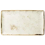 Блюдо «Крафт Вайт» прямоугольное фарфор ,H=2,L=33,B=19см белый,коричнев.