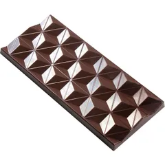 Mold for chocolate “Geometric bar”[3pcs] plastic ,H=10,L=150,B=66mm