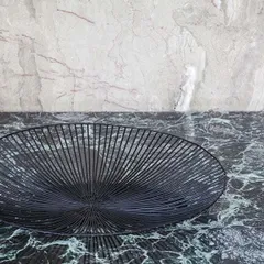 Ваза для фруктов металл D=50,H=7см черный, изображение 2