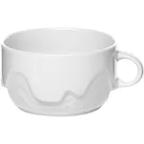 Чашка бульонная «Мелодия» фарфор 320мл ,H=60,L=125,B=103мм белый