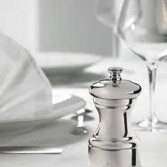 Мельница для соли «Миньонэтт» металлический механизм металл,посеребрен. ,H=10см серебрист., изображение 4