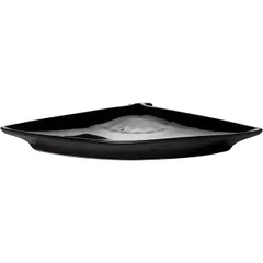 Блюдо «Кунстверк» веер фарфор ,H=2,L=27,B=20см черный, изображение 2