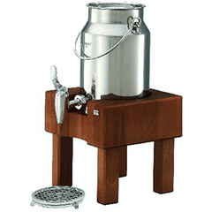 Milk dispenser on stand  stainless steel  3 l