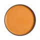 Тарелка «Блисс» с бортом фарфор D=231,H=21мм оранжев.