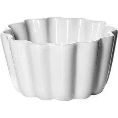 Салатник для комплимента «Кунстверк» с волнистыми краями фарфор 50мл D=61,H=25мм белый