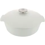 Кастрюля для запекания «Революшн» с крышкой керамика 3,6л D=28,H=13,5см белый