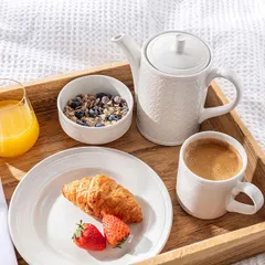 Чашка бульонная «Бид» фарфор 285мл белый, изображение 4