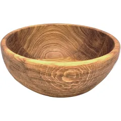 Feeding container  oak  1.5 l  D=22, H=8 cm  wooden.