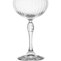 Champagne saucer “America 20x”  glass  220 ml  D=97.5, H=160mm  clear.