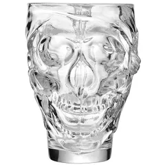 Beer mug “Skull” glass 0.9l ,H=16cm