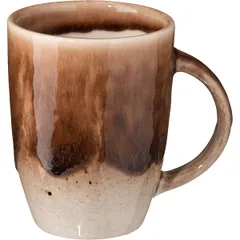 Чашка чайная «Маррон Реативо» фарфор 300мл D=80,H=105мм коричнев.,бежев.