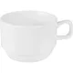 Чашка кофейная «Кунстверк» фарфор 150мл D=75,H=50,L=110мм белый, изображение 2