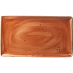 Блюдо «Крафт Терракота» прямоугольное фарфор ,H=2,L=33,B=19см терракот