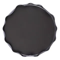 Тарелка «Вейв» с бортом фарфор D=27,H=2см черный