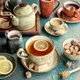 Сахарница «Крафт Грин» фарфор 228мл D=100,H=55мм зелен., Цвет: Зеленый, изображение 2