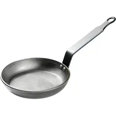 Pan for pancakes black steel D=120,H=25,L=245,B=120mm