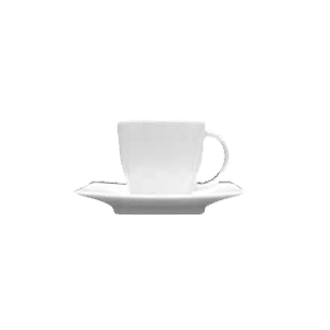 Чашка кофейная «Виктория» фарфор 90мл D=60,H=55,L=75мм белый
