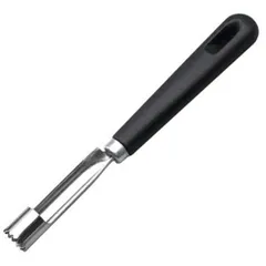 Coring knife  stainless steel, polyprop.  D=15mm  black, metal.