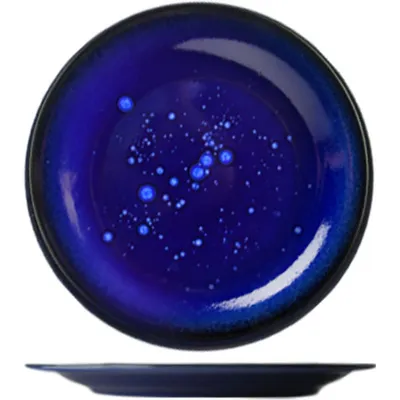 Тарелка «Нептун» фарфор D=19см синий