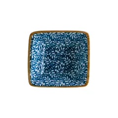 Соусник «Калиф Люпин» квадратный фарфор 80мл ,H=28,L=80,B=85мм белый,синий, изображение 2