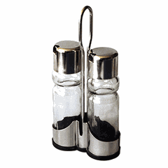 Набор для специй для масла и уксуса на подставке стекло,сталь нерж.
